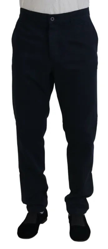 Elegant Dress Chinos in Blue sold by Louxly