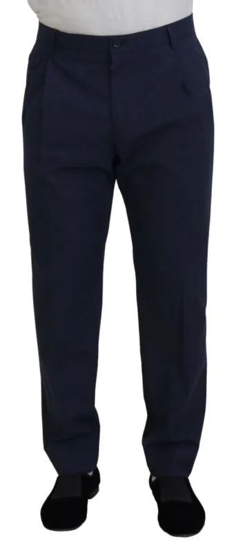 Elegant Dark Blue Chino Dress Pants sold by Louxly