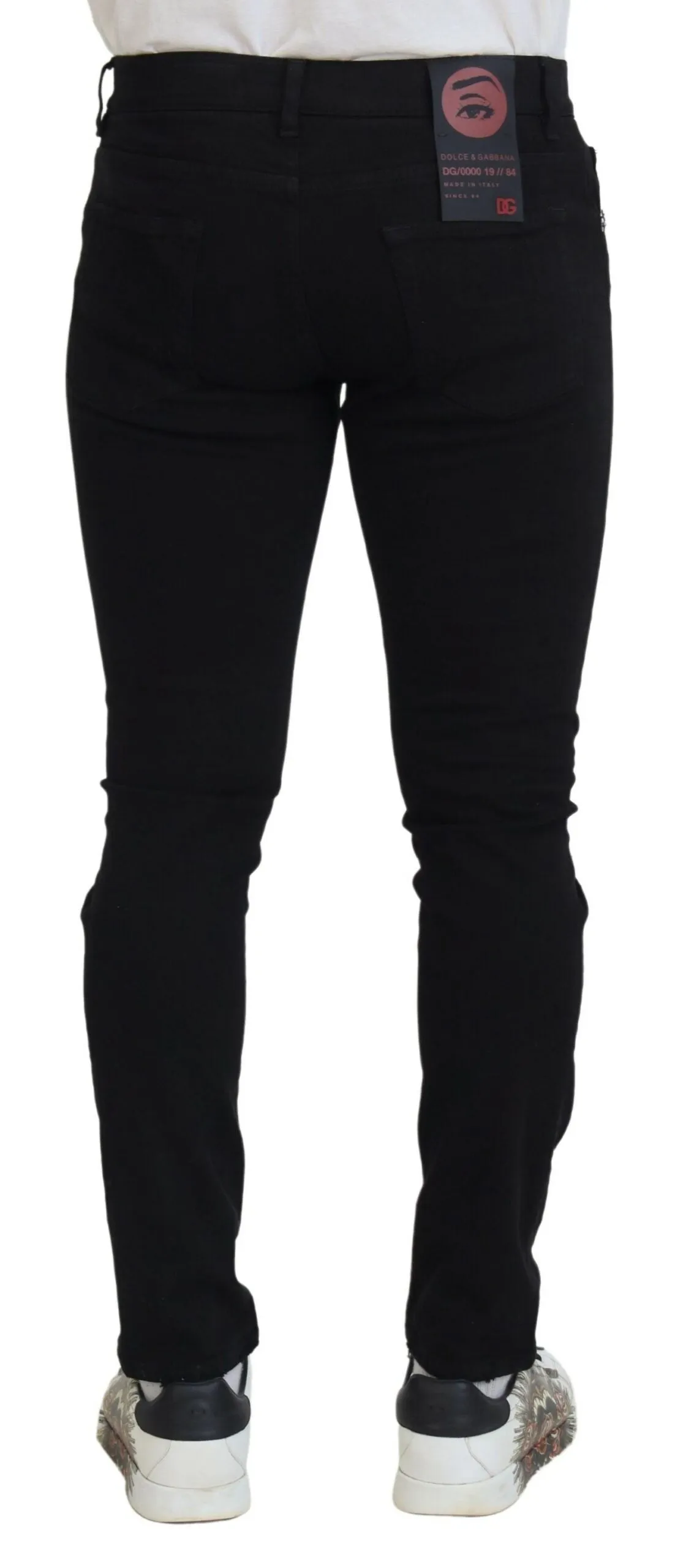 Svelte Black Tattered Slim Fit Denim sold by Louxly product image thumbnail 3