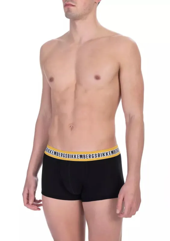 Black Cotton Men Trunk made by Bikkembergs