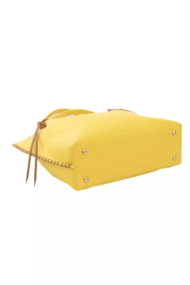 Yellow Polyurethane Women Handbag sold by Louxly product image thumbnail 4