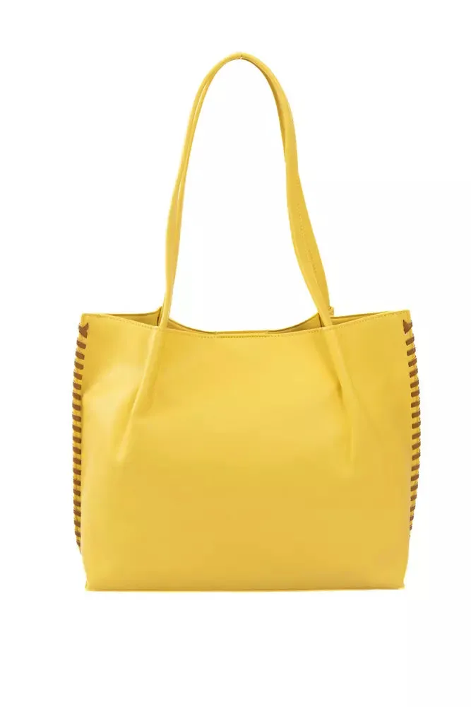 Yellow Polyurethane Women Handbag sold by Louxly product image thumbnail 3