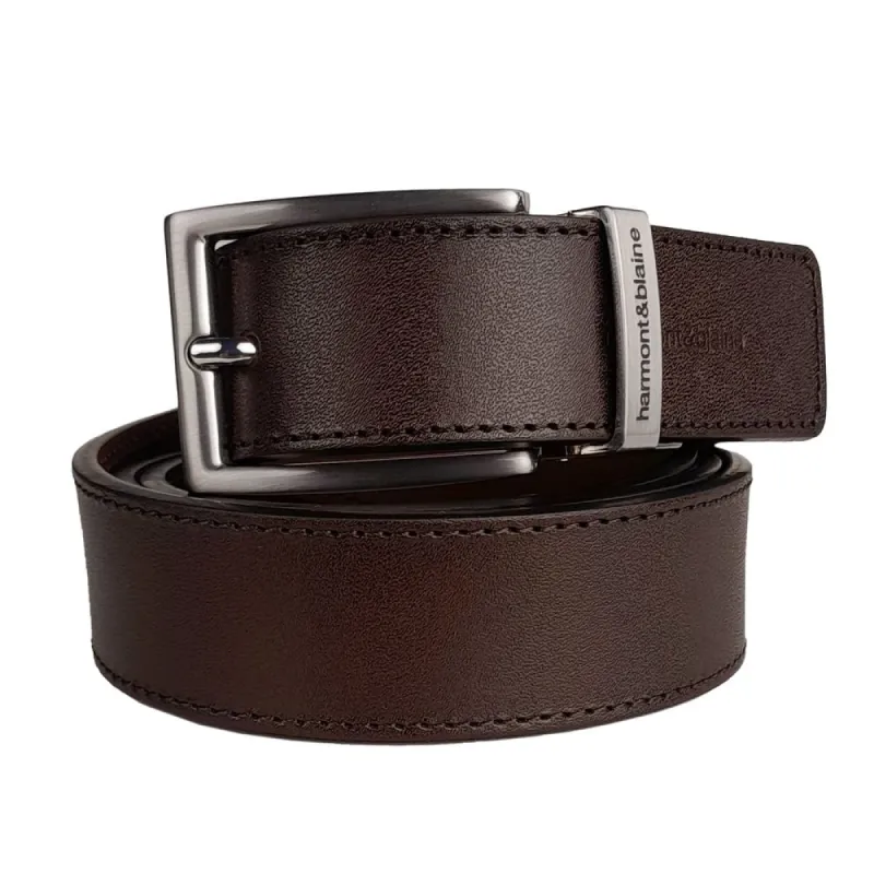 Reversible Calfskin Leather Belt - Dual Style Luxury sold by Louxly