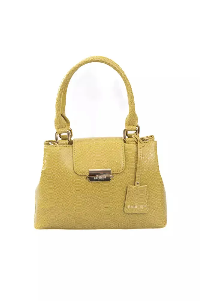Yellow Polyurethane Women Crossbody Bag sold by Louxly