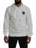 Elegant White Logo Hooded Sweatshirt sold by Louxly
