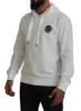 Elegant White Logo Hooded Sweatshirt sold by Louxly