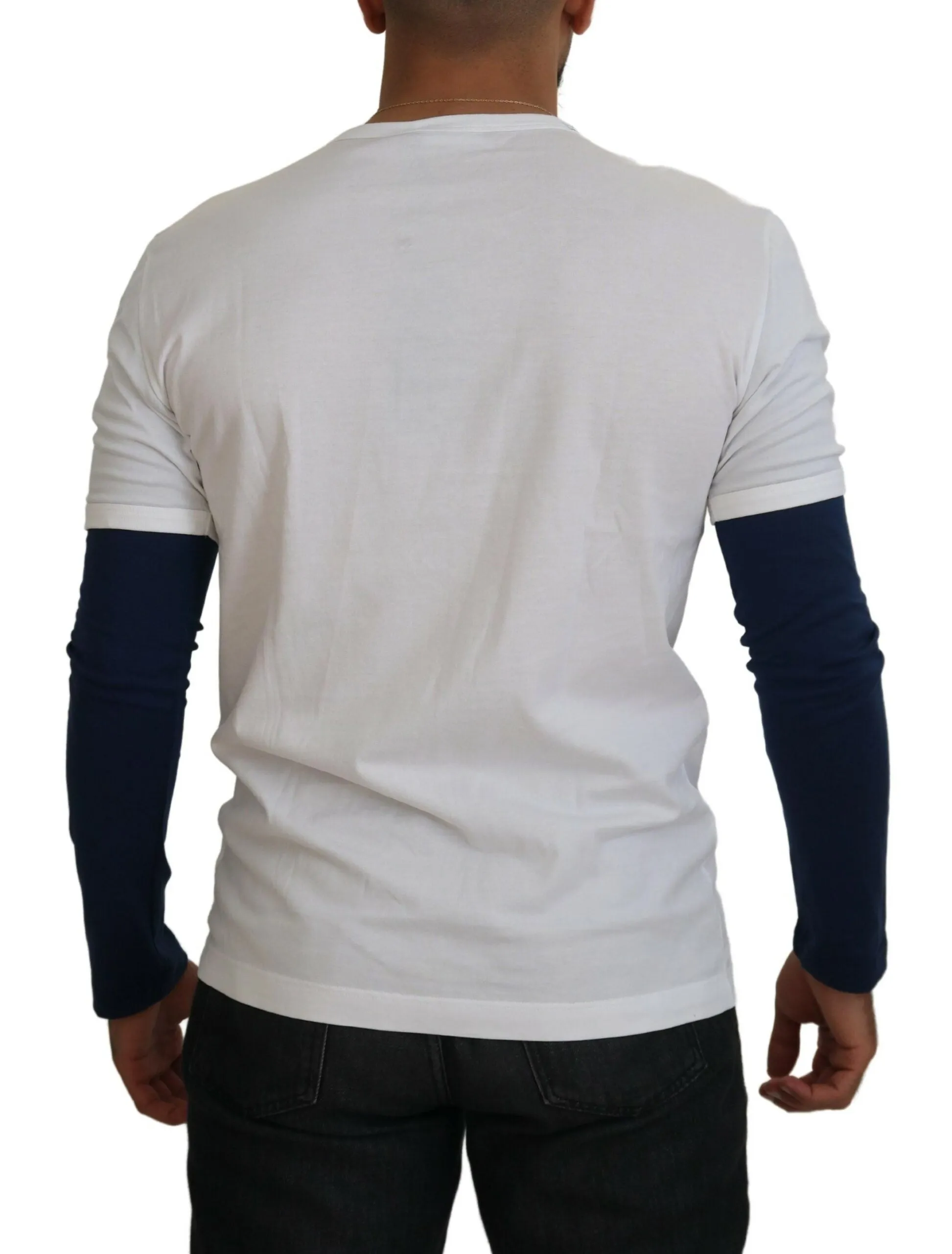 Elegant White Cotton Pullover Sweater sold by Louxly product image thumbnail 3