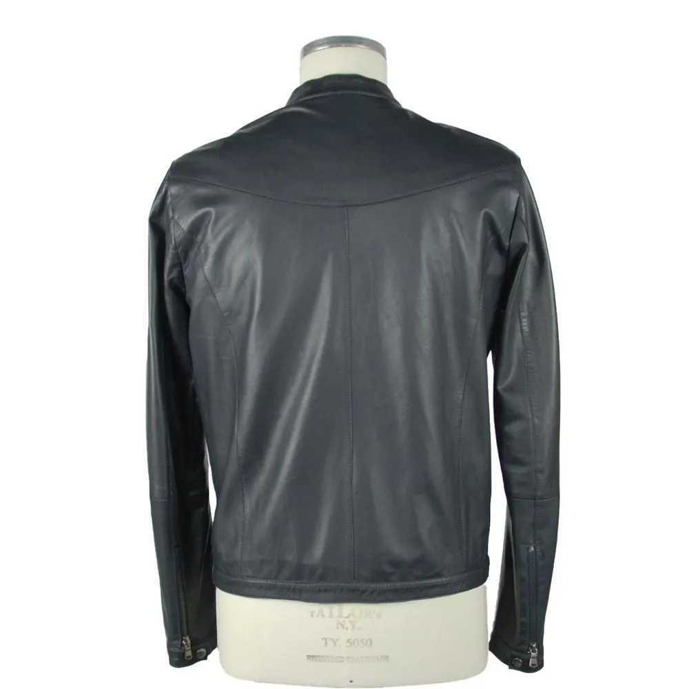 Sapphire Elegance Leather Jacket sold by Louxly product image thumbnail 2