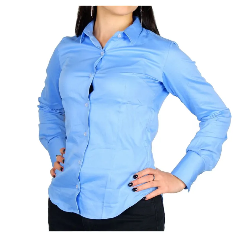 Elegant Satin Cotton Milano Shirt sold by Louxly