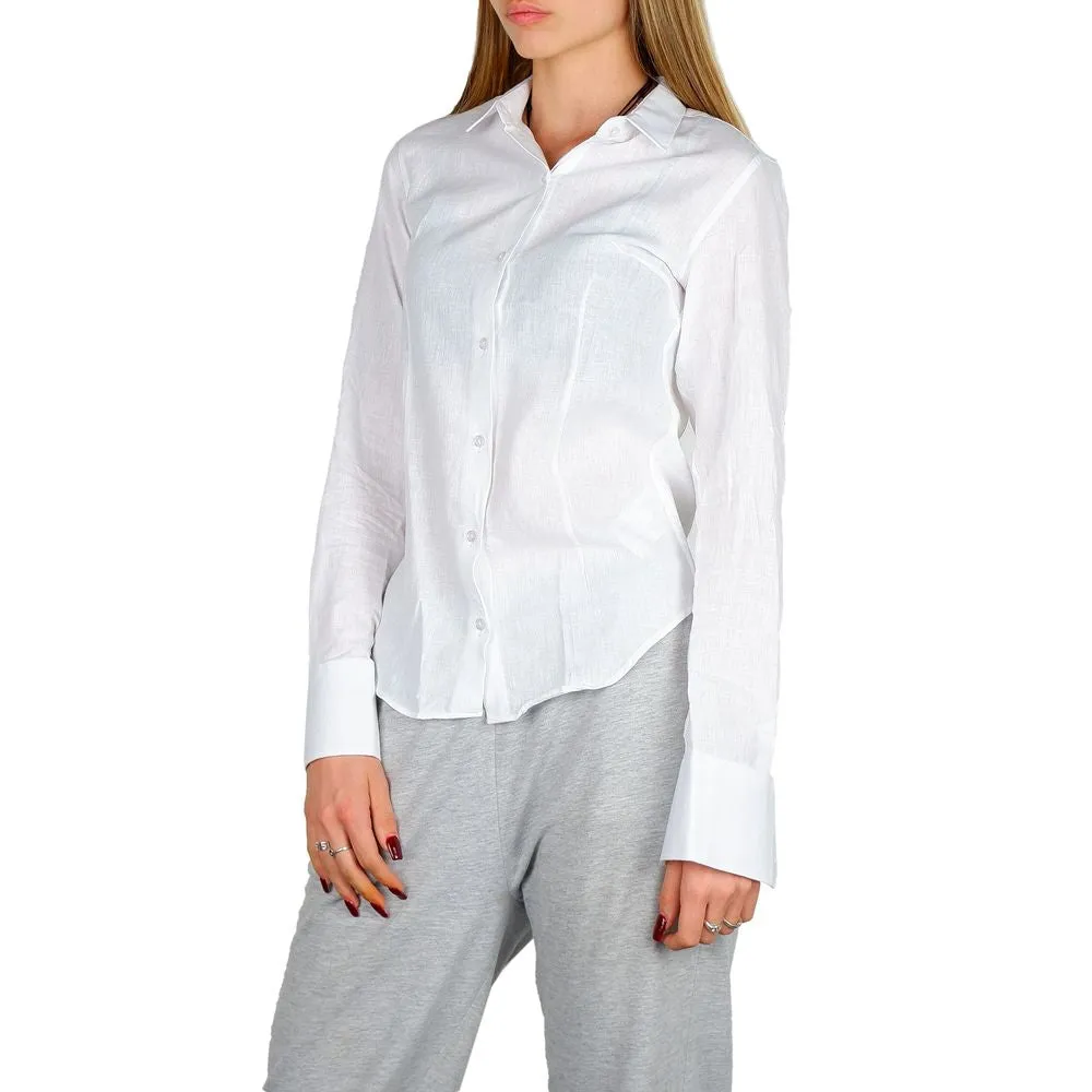 Chic Milanese Cotton-Linen Summer Shirt sold by Louxly product image thumbnail 3