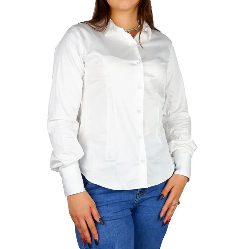 Elegant Satin Cotton Milano Shirt sold by Louxly