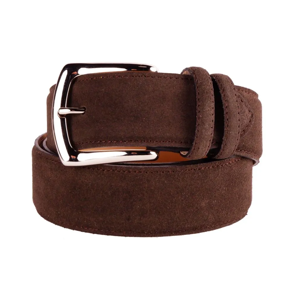 Elegance Refined Italian Suede Calfskin Belt sold by Louxly