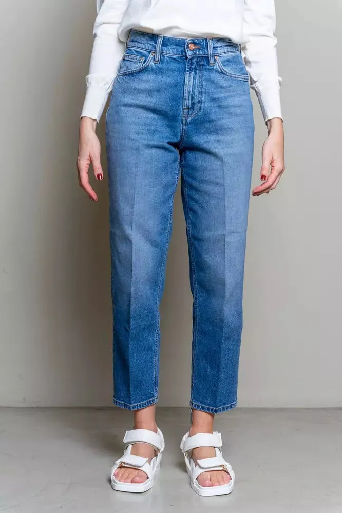 Elevated Blue High-Waist Denim for Women sold by Louxly