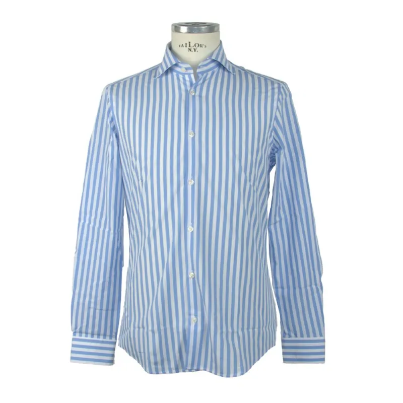Elegant Light Blue Long Sleeve Shirt sold by Louxly