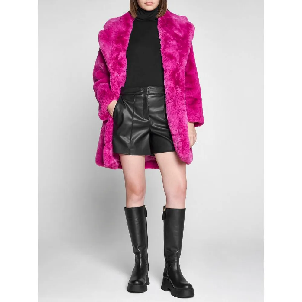 Chic Pink Faux Fur Jacket - Eco-Friendly Winter Essential sold by Louxly product image thumbnail 4