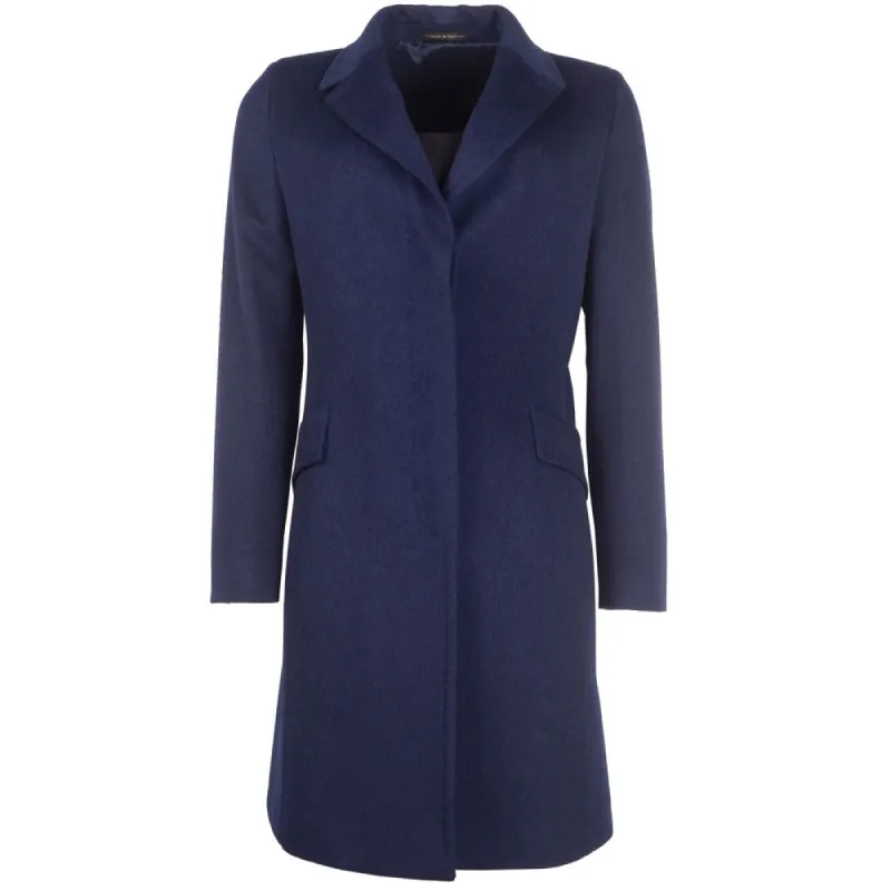 Blue Wool Vergine Jackets & Coat sold by Louxly