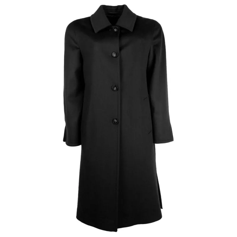 Elegant Virgin Wool Four-Button Coat sold by Louxly