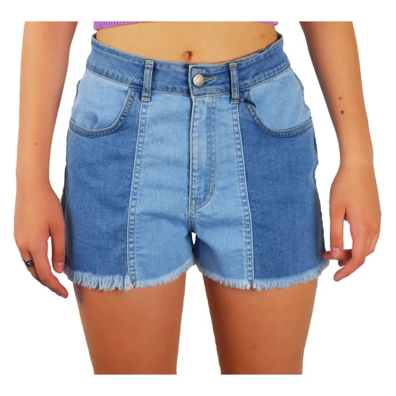 Chic Raw Hem Denim Shorts sold by Louxly