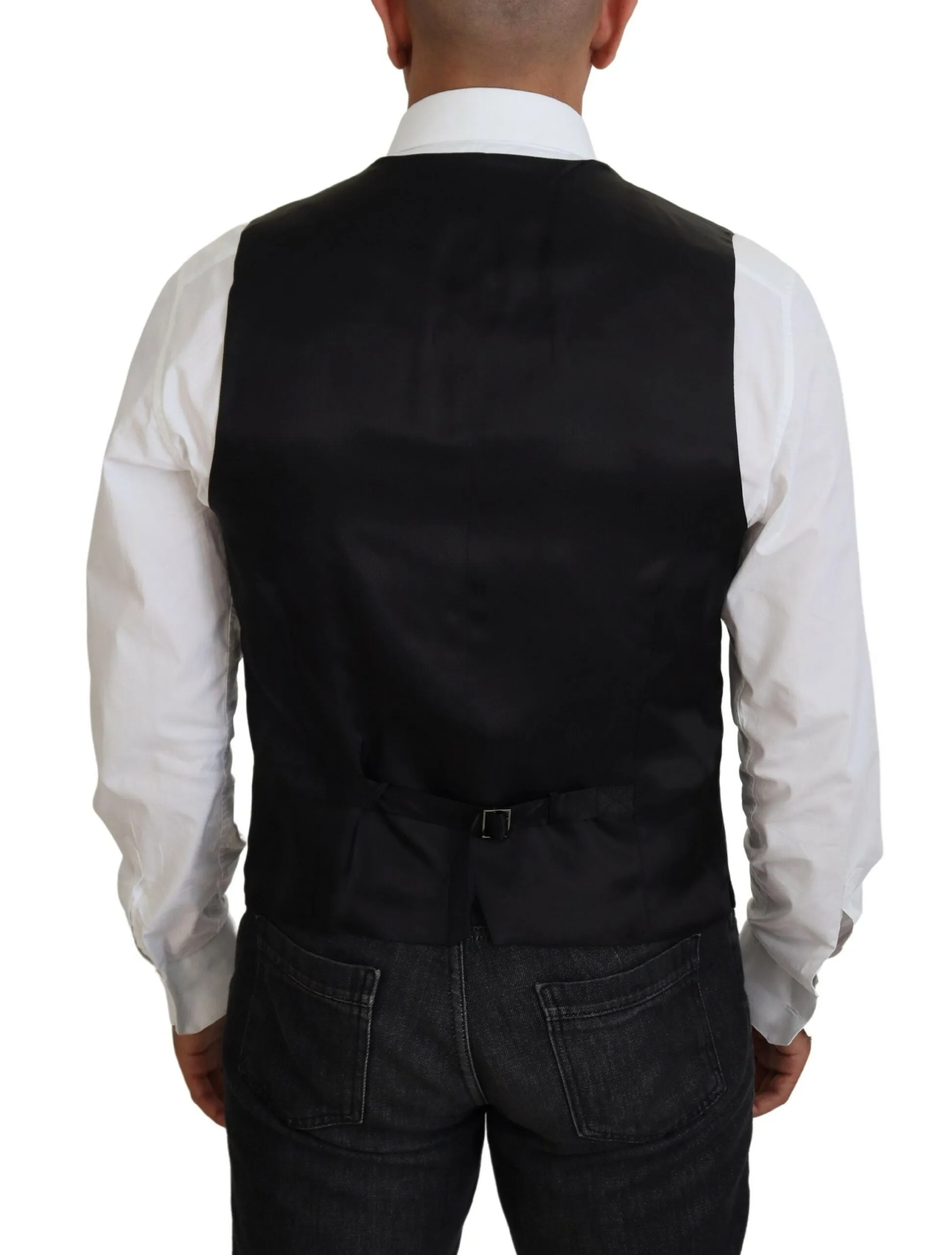 Elegant Single Breasted Formal Vest sold by Louxly product image thumbnail 3