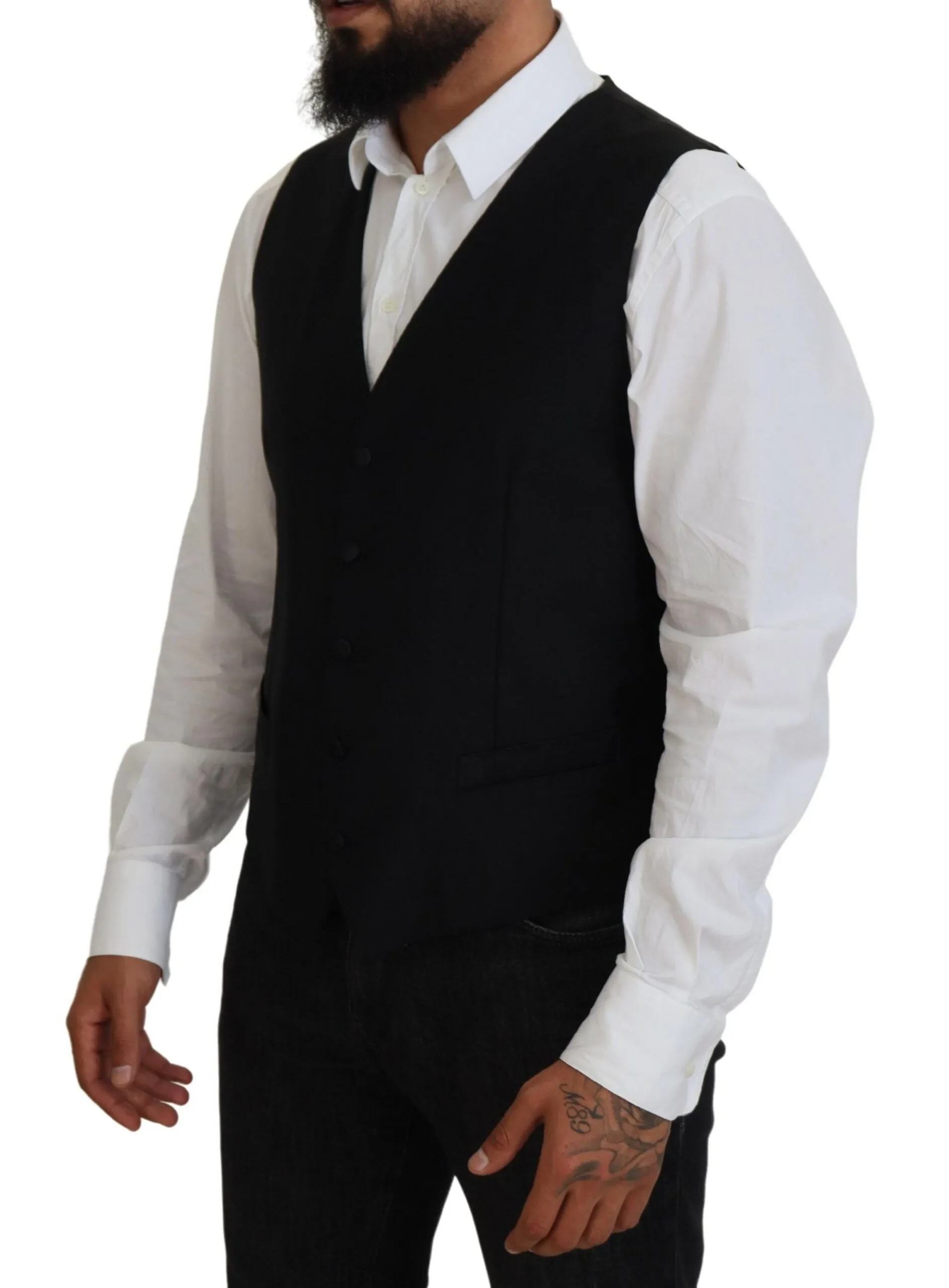 Elegant Single Breasted Formal Vest sold by Louxly product image thumbnail 2