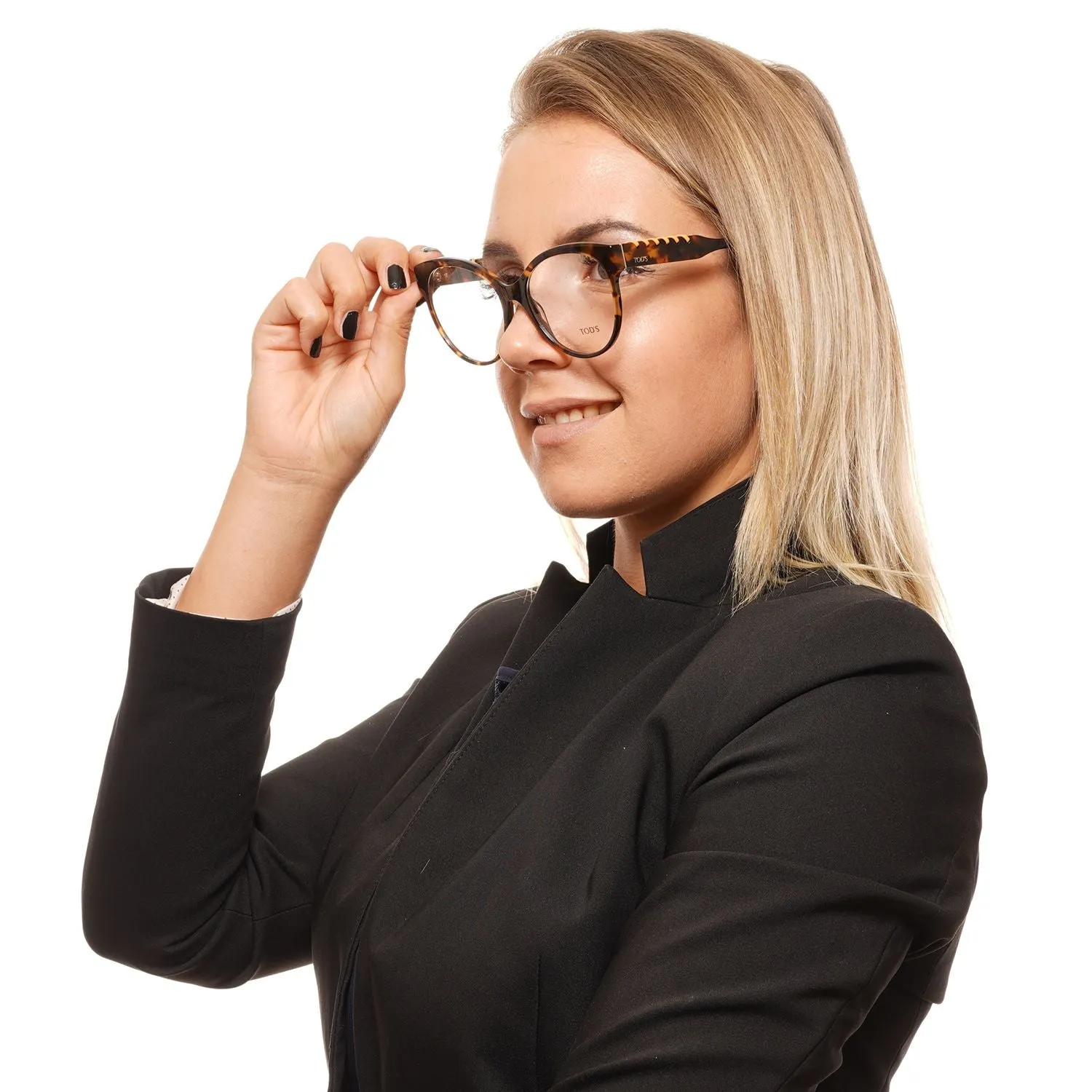Chic Brown Round Full-Rim Women's Glasses sold by Louxly product image thumbnail 4