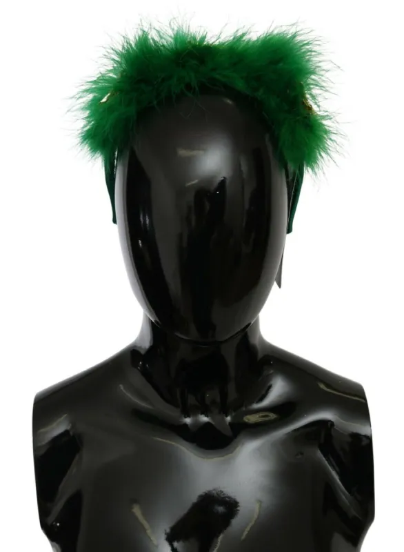 Elegant Emerald Silk Floral Headband sold by Louxly