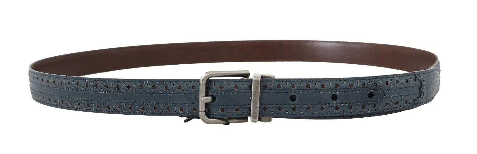 Elegant Blue Leather Men's Belt sold by Louxly product image thumbnail 3