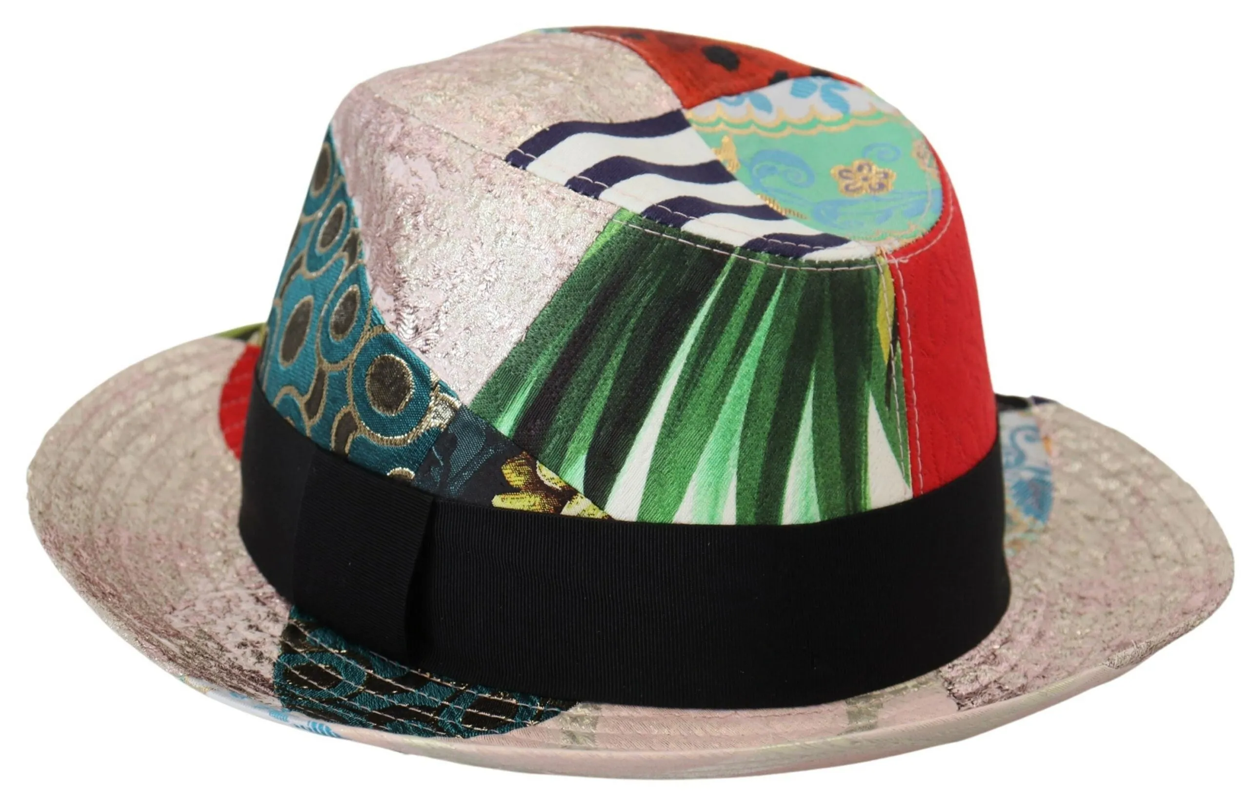 Eclectic Chic Multicolor Fedora Cap sold by Louxly product image thumbnail 5