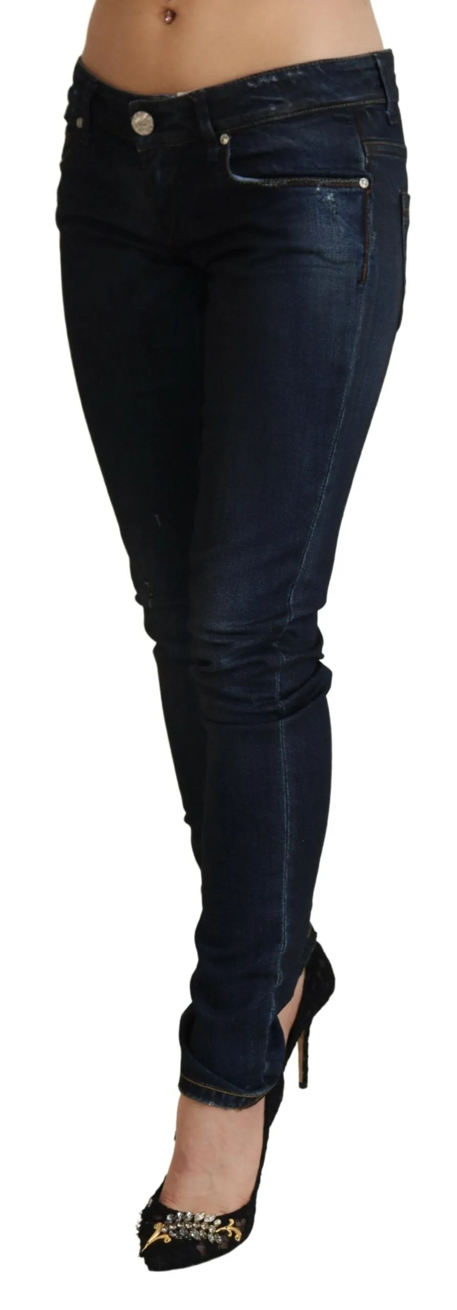 Chic Slim Fit Cotton Denim Jeans sold by Louxly product image thumbnail 2