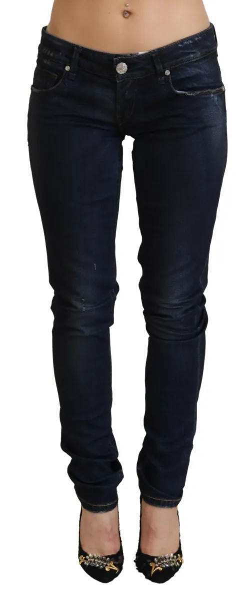 Chic Slim Fit Cotton Denim Jeans sold by Louxly
