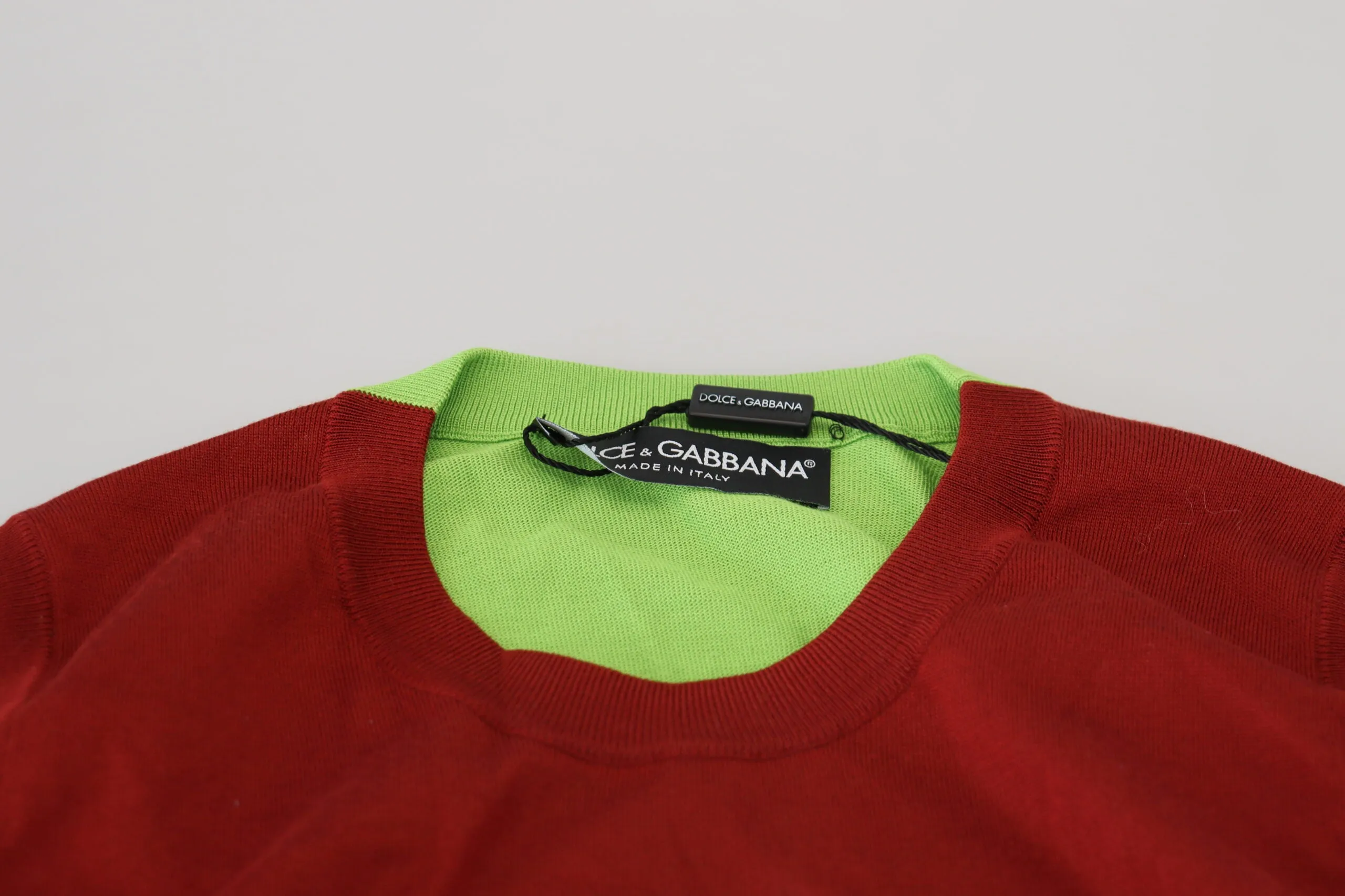 Elegant Silk Casual Top Red Green sold by Louxly product image thumbnail 5