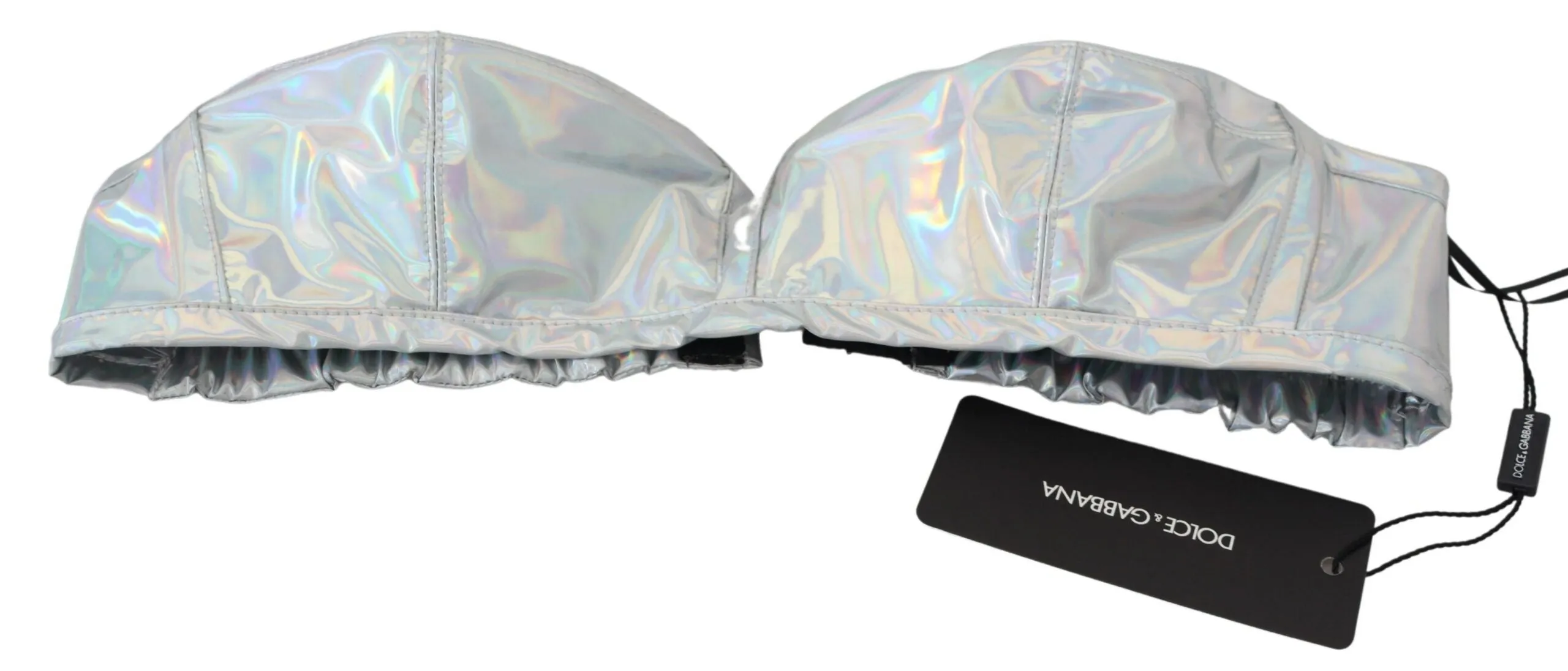 Silver Shimmer Bustier Top sold by Louxly product image thumbnail 5