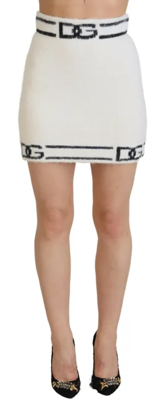 High Waist Logo Print Mini Skirt sold by Louxly