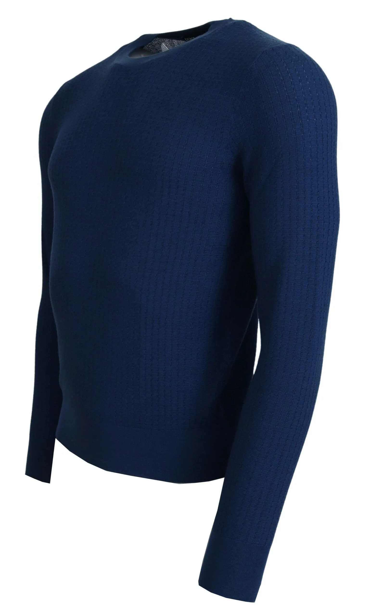 Elegant Blue Cashmere-Silk Men's Pullover sold by Louxly product image thumbnail 2