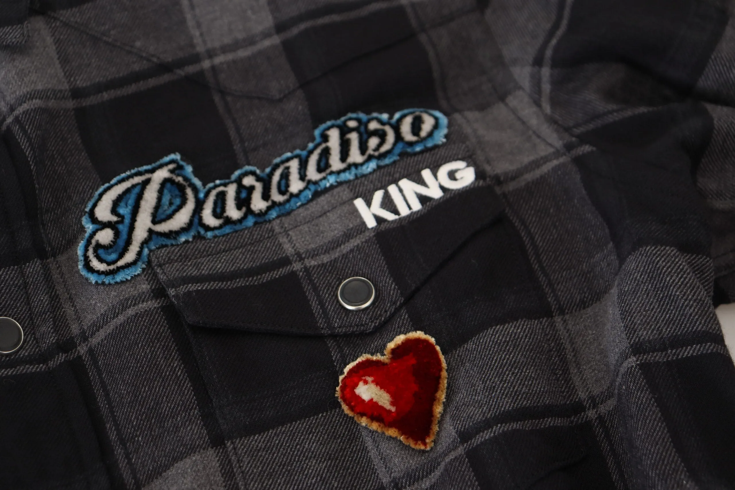 Elegant Black and Gray Button Down Shirt sold by Louxly product image thumbnail 5