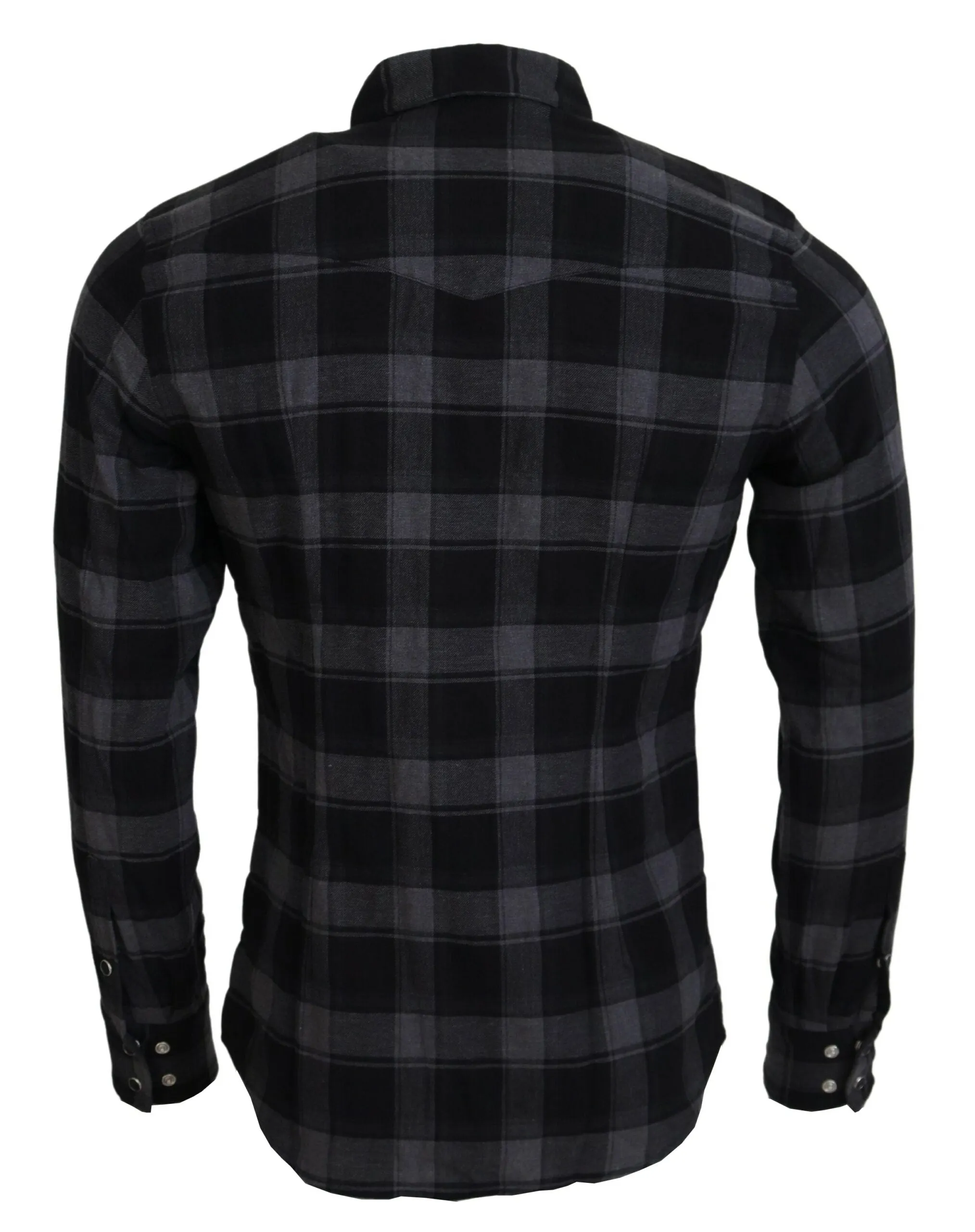 Elegant Black and Gray Button Down Shirt sold by Louxly product image thumbnail 3