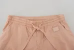 Elegant Peach Casual Sweatpants sold by Louxly