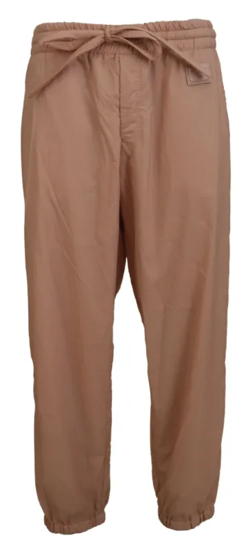 Elegant Peach Casual Sweatpants sold by Louxly