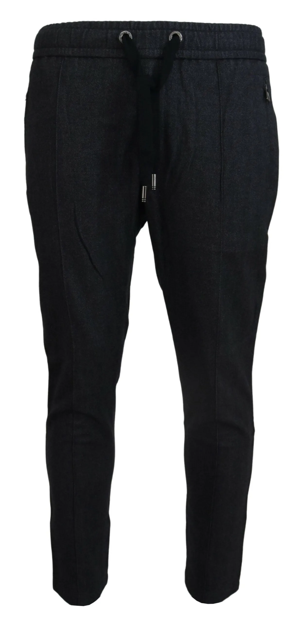 Elegant Grey Cotton Joggers for Men sold by Louxly
