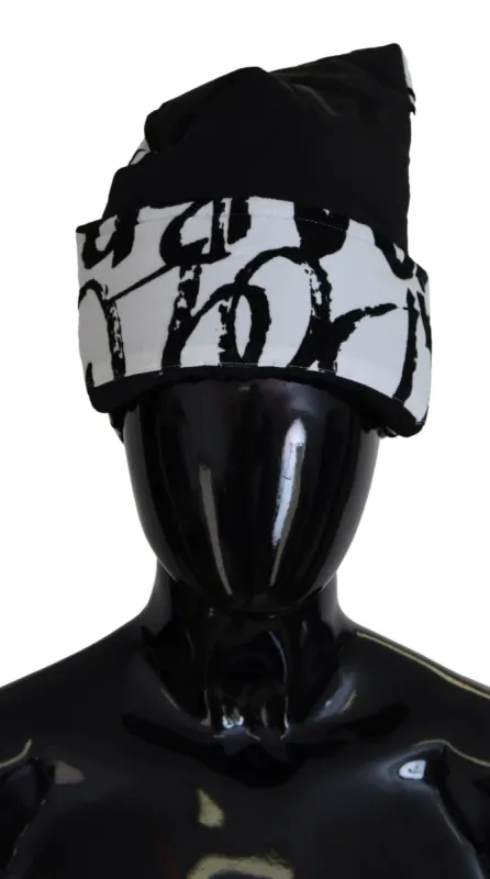 Elegant Monochrome Knit Beanie Hat sold by Louxly