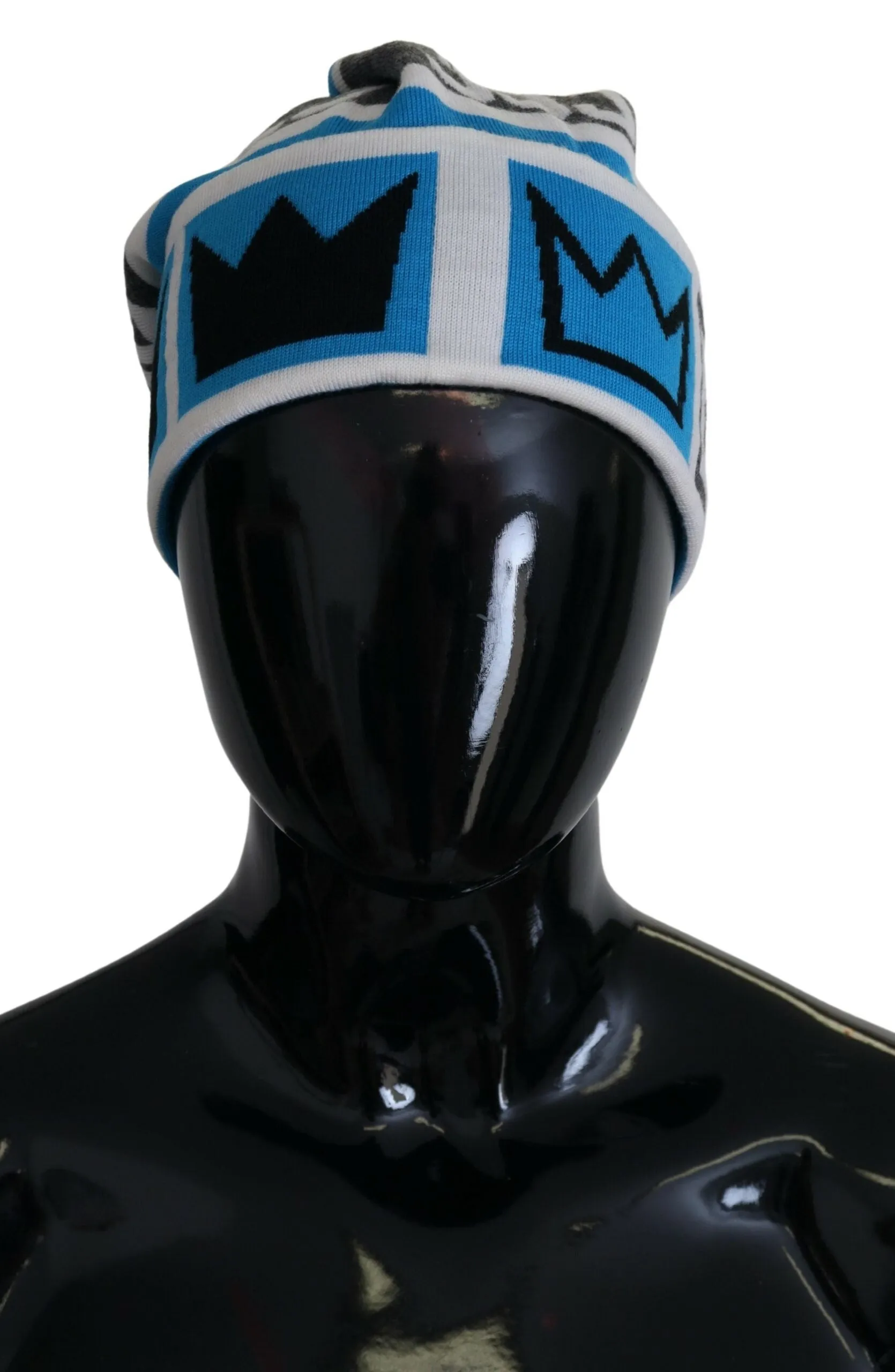 Elegant Multicolor Knit Beanie With DG Logo sold by Louxly