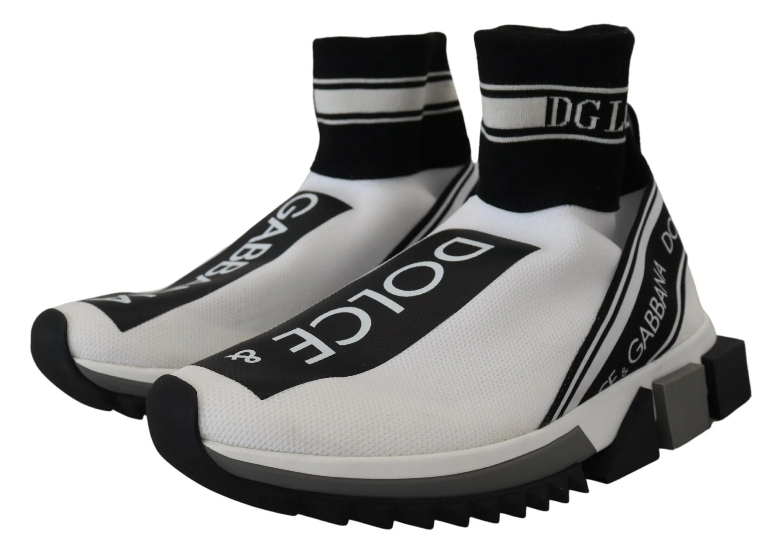 Chic Black and White Sorrento Slip-On Sneakers sold by Louxly product image thumbnail 3