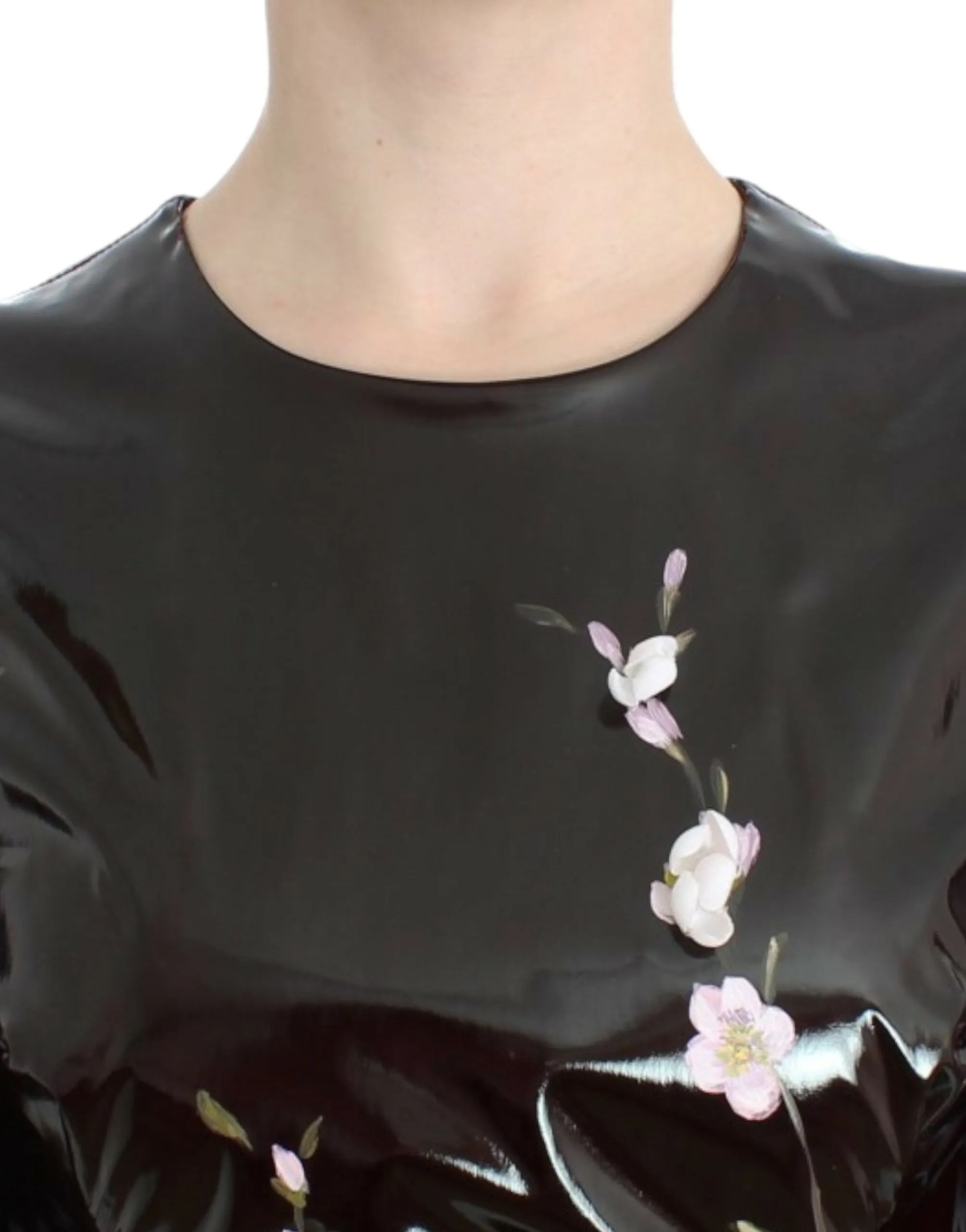 Elegant Floral Embellished Shift Dress sold by Louxly product image thumbnail 5