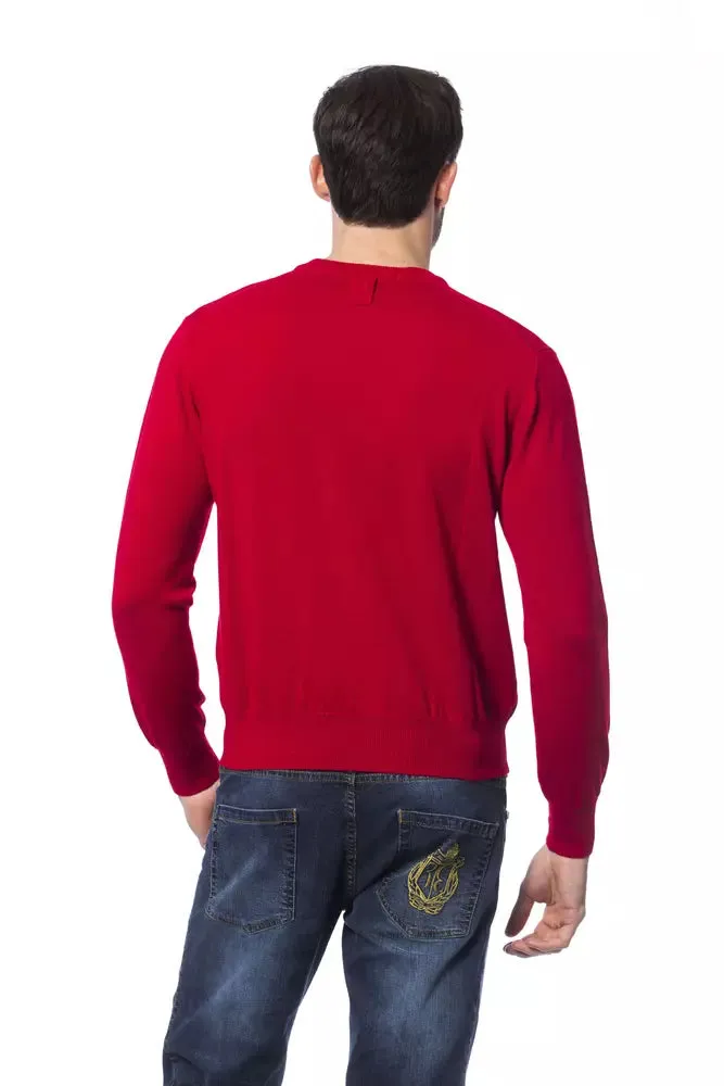 Red Merino Wool Men Sweater sold by Louxly product image thumbnail 3