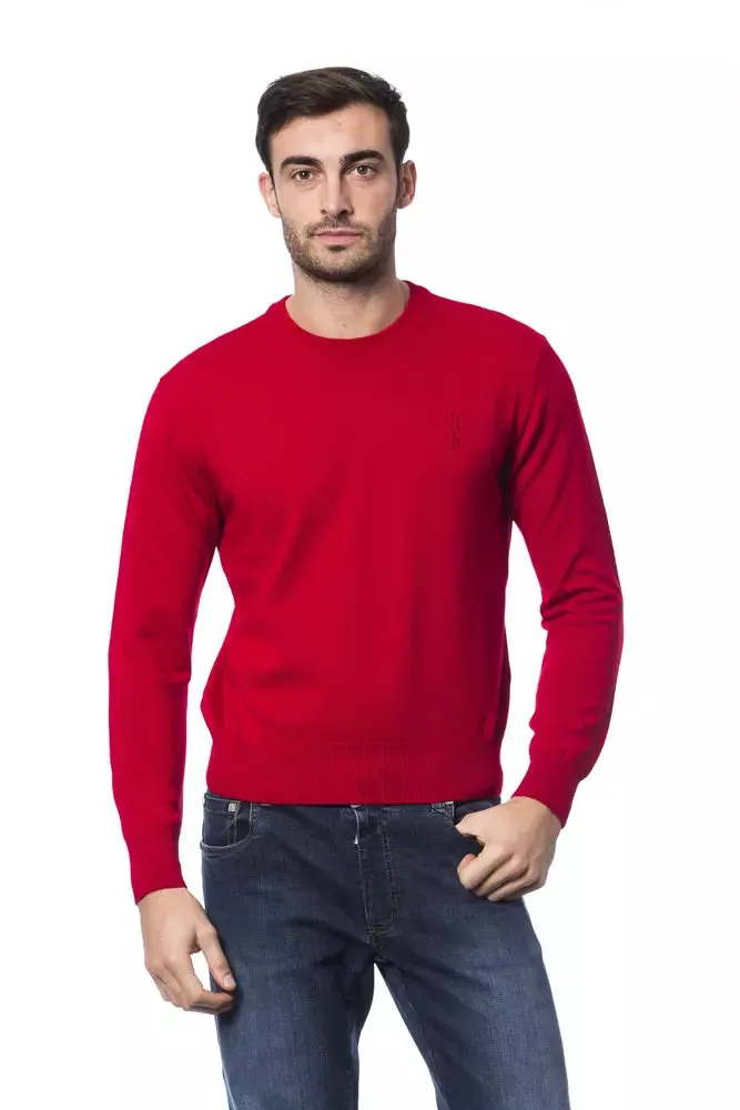 Red Merino Wool Men Sweater sold by Louxly