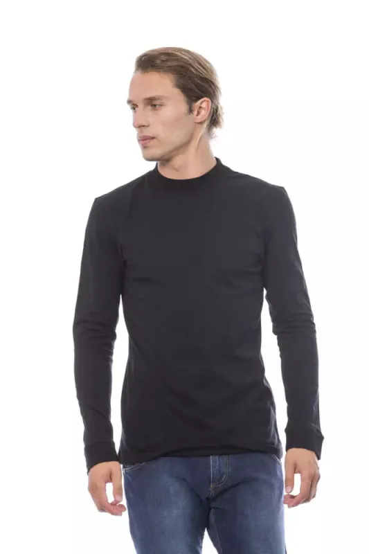 Black Cotton Men Sweater sold by Louxly