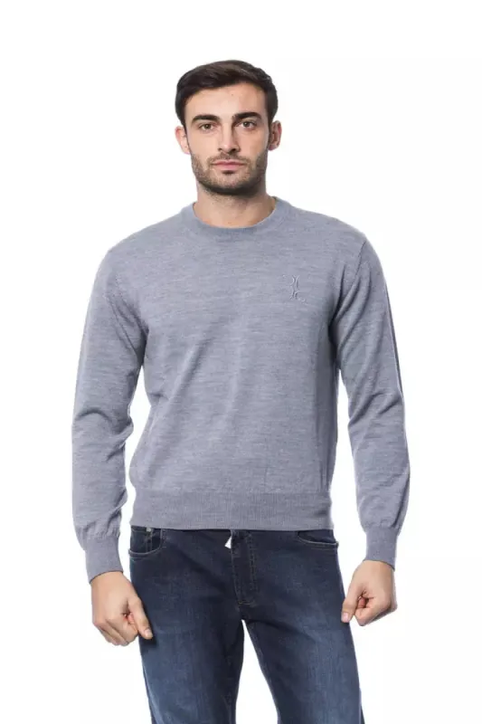 Gray Merino Men Sweater sold by Louxly