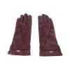 Red Lambskin Women Glove sold by Louxly