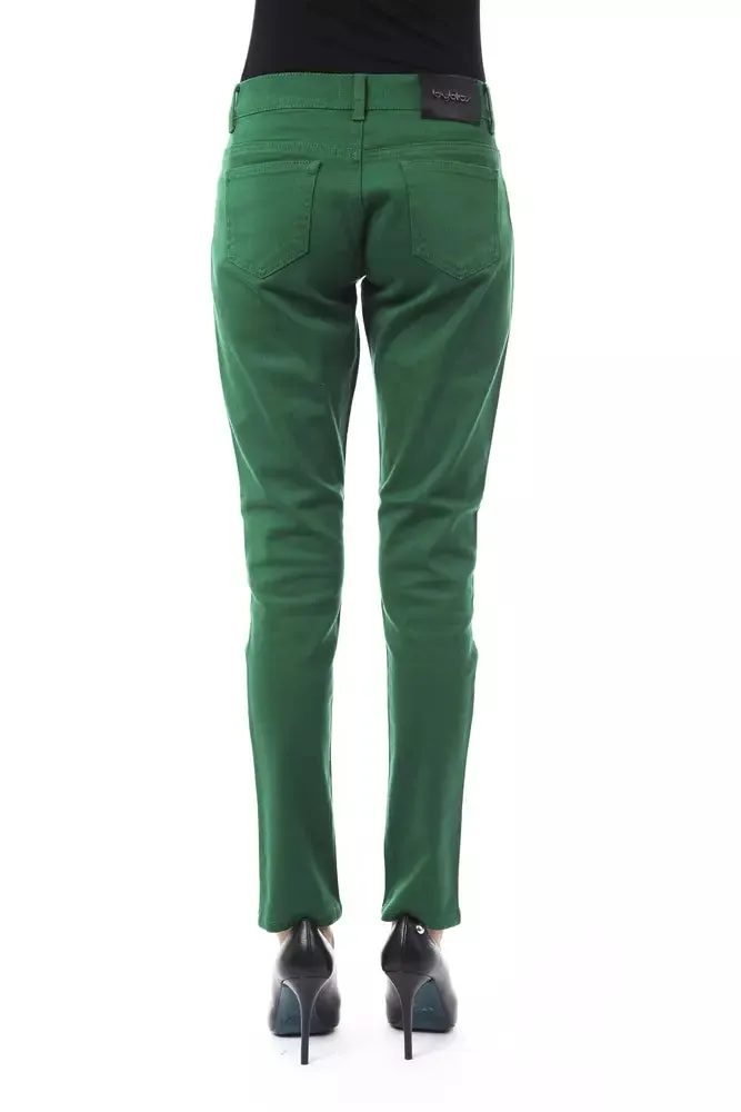 Green Cotton Women Slim Pant sold by Louxly product image thumbnail 3