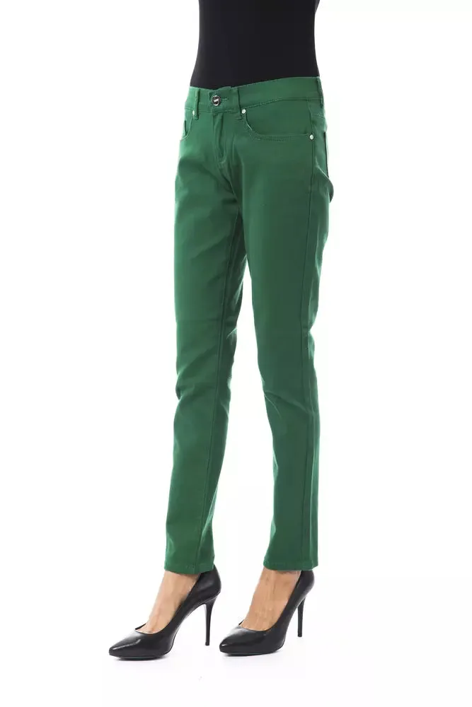 Green Cotton Women Slim Pant sold by Louxly product image thumbnail 2